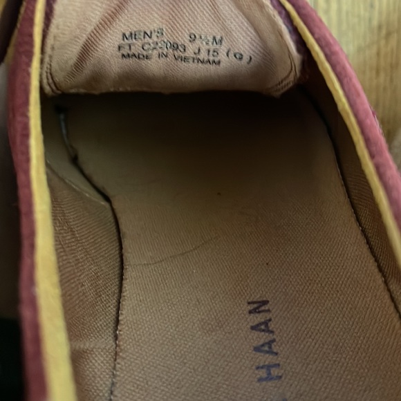 Cole Haan Men’s Cordovan Suede Wingtip Size 9.5 Shoes - Picture 6 of 6